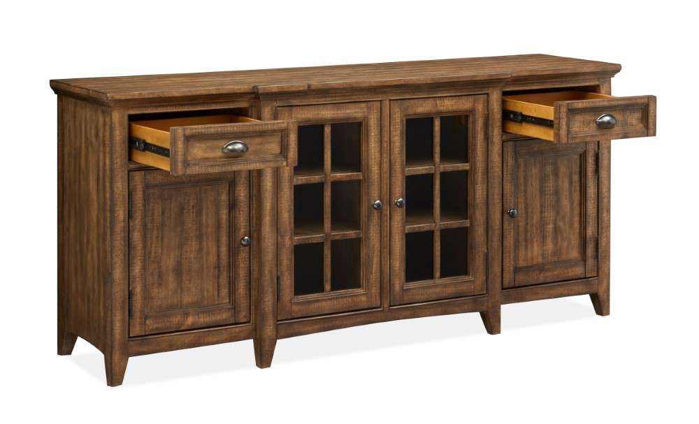 Henry & Mason - Silver Dune 70" Entertainment Console in Toasted Nutmeg - AFA00679 view 3