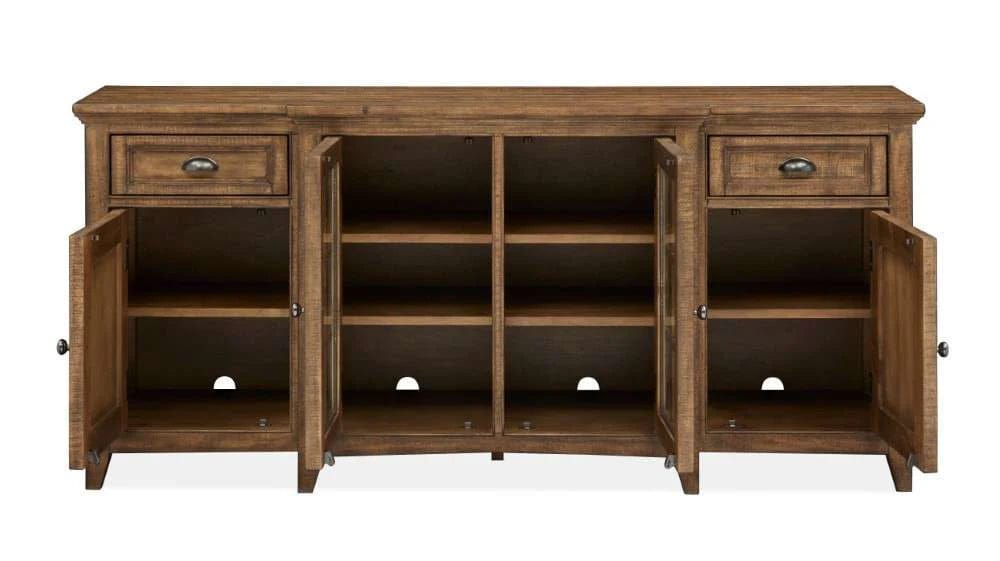 Henry & Mason - Silver Dune 70" Entertainment Console in Toasted Nutmeg - AFA00679 view 4