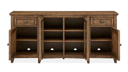 Henry & Mason - Silver Dune 70" Entertainment Console in Toasted Nutmeg - AFA00679 view 4