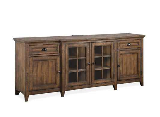 Henry & Mason - Silver Dune 80" Entertainment Console in Toasted Nutmeg - AFA00683 view 1