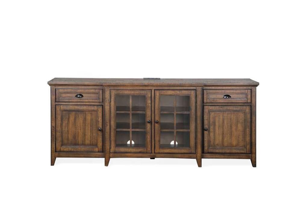 Henry & Mason - Silver Dune 80" Entertainment Console in Toasted Nutmeg - AFA00683 view 3