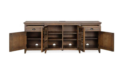 Henry & Mason - Silver Dune 80" Entertainment Console in Toasted Nutmeg - AFA00683 view 4
