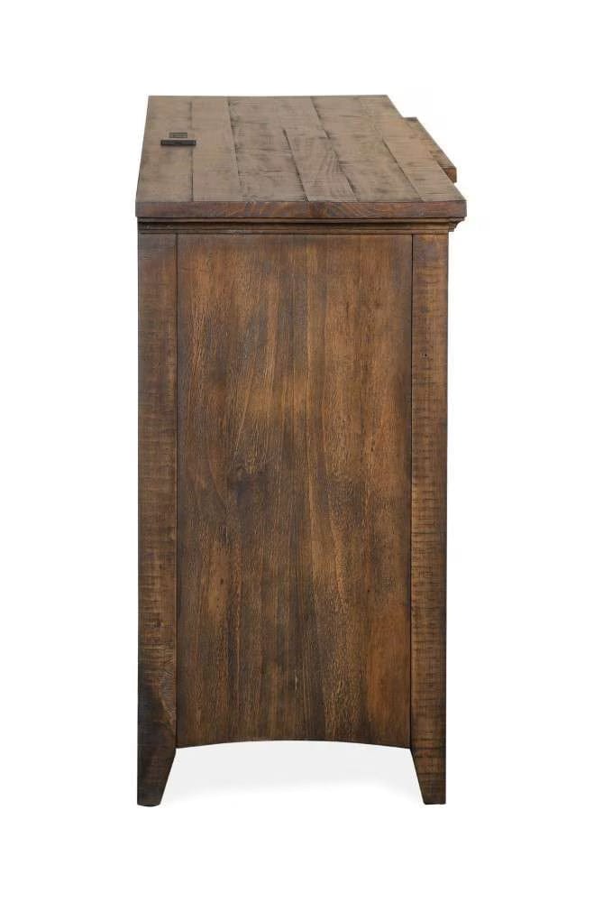 Henry & Mason - Silver Dune 80" Entertainment Console in Toasted Nutmeg - AFA00683 view 9