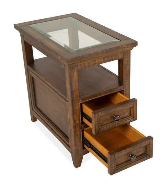 Henry & Mason - Silver Dune Chairside End Table in Toasted Nutmeg - AFA00691 view 2