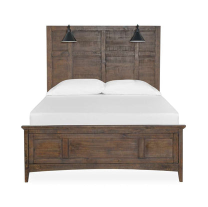 Henry & Mason - Silver Dune Complete California King Lamp Panel Bed with Regular Rails - AFA00039 view 1