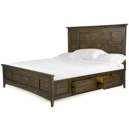 Henry & Mason - Silver Dune Complete King Panel Bed with Storage Rails - AFA00044 view 2