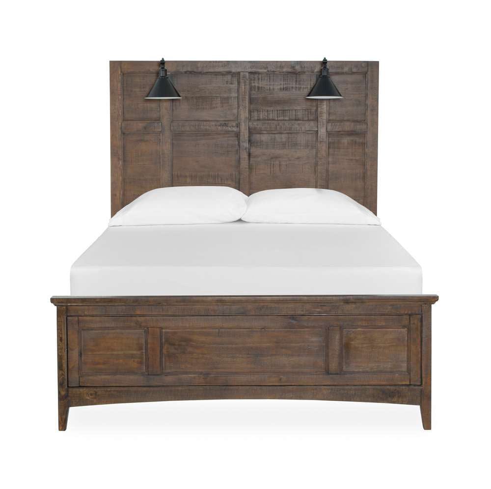 Henry & Mason - Silver Dune Complete Queen Lamp Panel Bed with Regular Rails - AFA00045 view 1