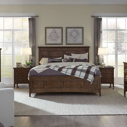 Henry & Mason - Silver Dune Complete Queen Panel Bed with Storage Rails - AFA00048 view 2