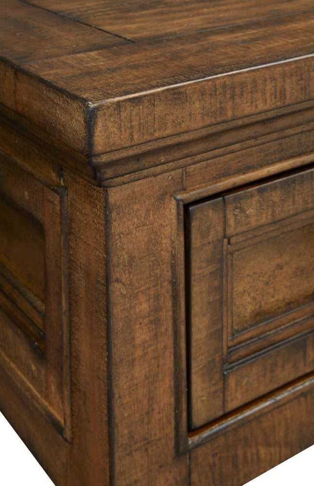 Henry & Mason - Silver Dune Rectangular Cocktail Table with Casters in Toasted Nutmeg - AFA00701 view 6