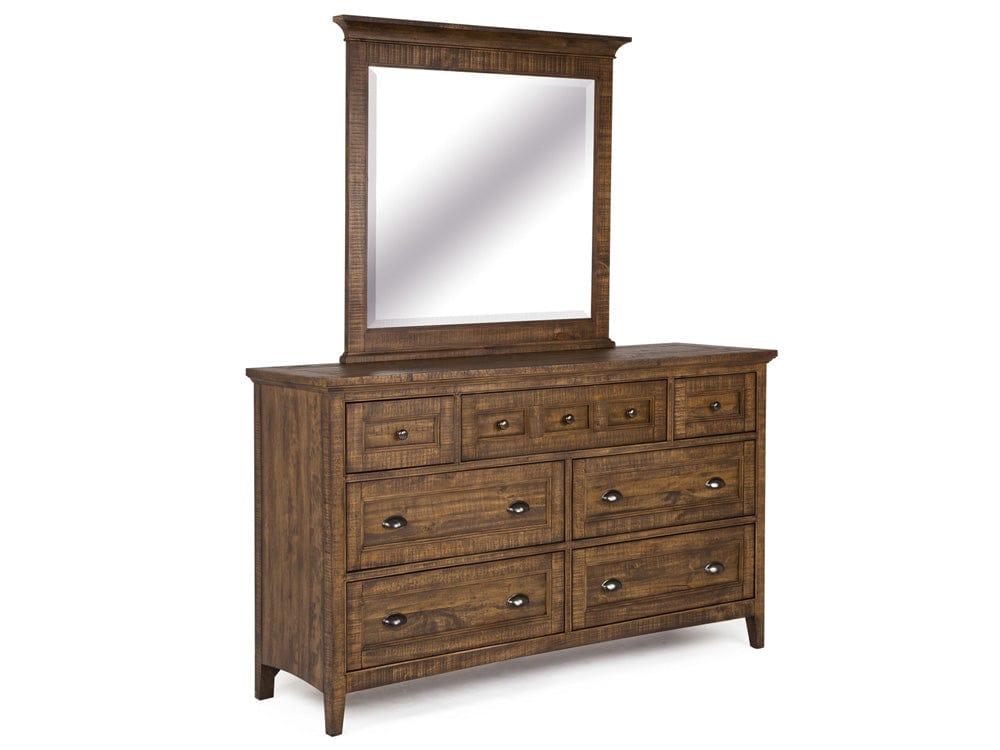 Henry & Mason  -  Silver Dune Toasted Nutmeg Drawer Dresser With Landscape Mirror  - AFA00776 view 1