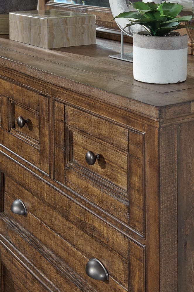 Henry & Mason  -  Silver Dune Toasted Nutmeg Drawer Dresser With Landscape Mirror  - AFA00776 view 6