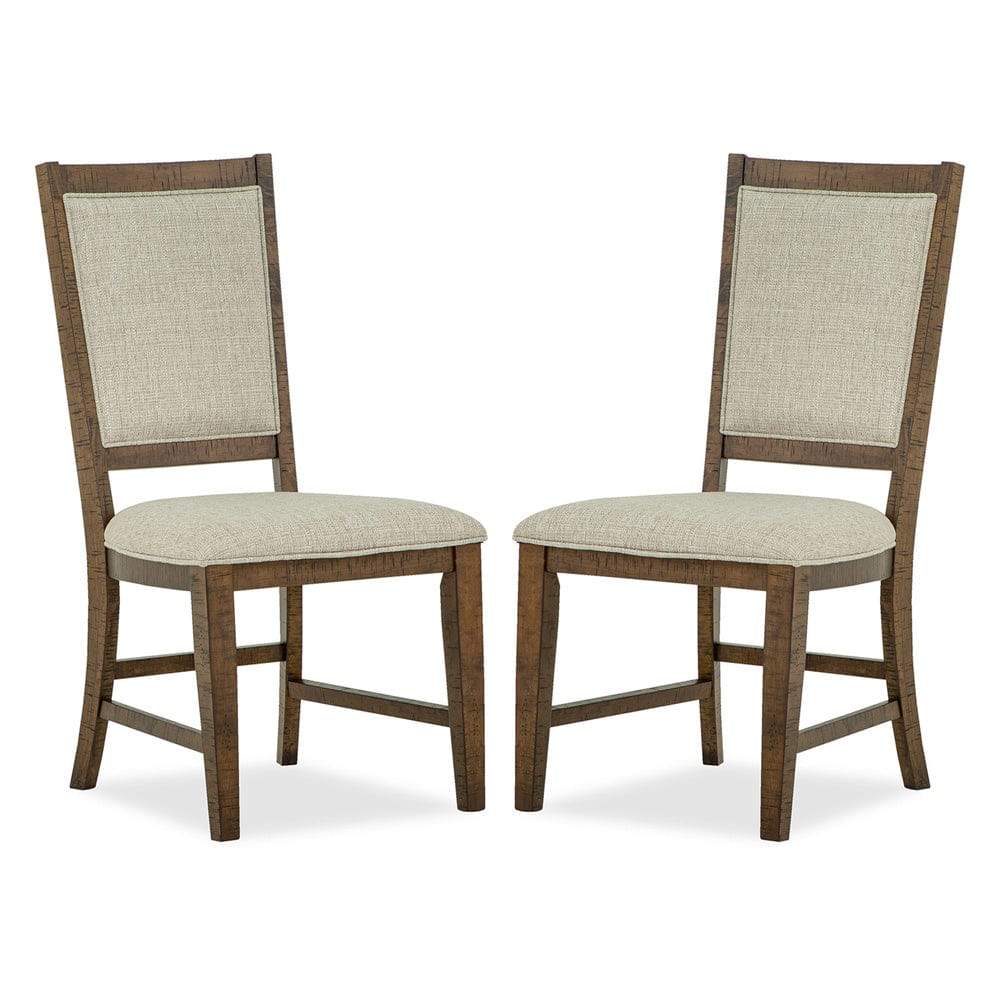 Henry & Mason  -  Silver Dune Toasted Nutmeg Step Upholstered Side Chair (Set of 2)  - AFA00777 view 1