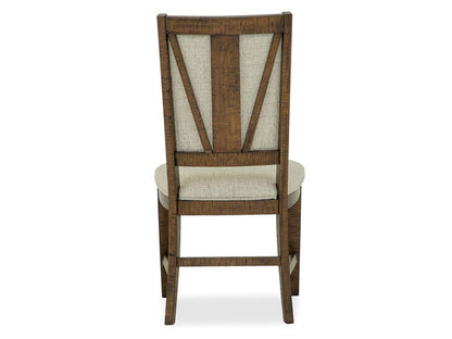 Henry & Mason  -  Silver Dune Toasted Nutmeg Step Upholstered Side Chair (Set of 2)  - AFA00777 view 4