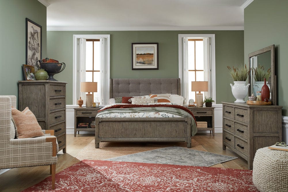 Henry & Mason  -  Sinclair Ridge Smokey Taupe California King Upholstered Panel Bed  - AFA00891 view 8