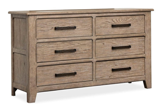 Henry & Mason  -  Sinclair Ridge Smokey Taupe Double Drawer Dresser  - AFA00893 view 1