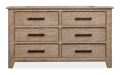 Henry & Mason  -  Sinclair Ridge Smokey Taupe Double Drawer Dresser  - AFA00893 view 2