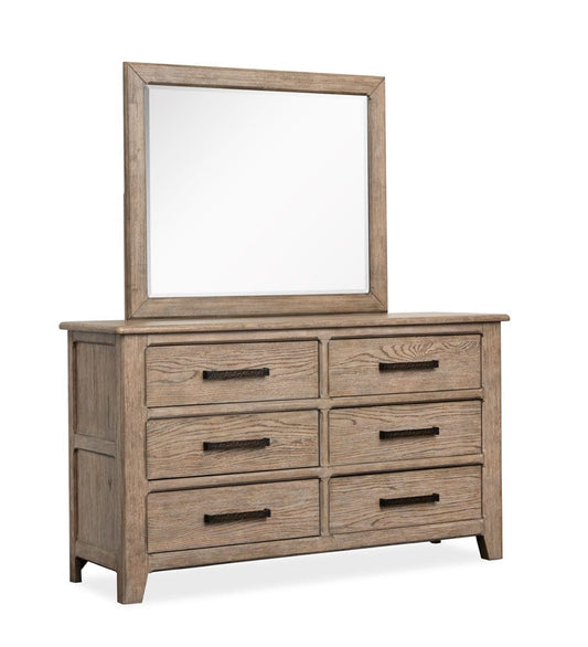 Henry & Mason  -  Sinclair Ridge Smokey Taupe Dresser With Landscape Mirror  - AFA00896 view 1