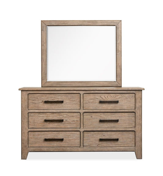 Henry & Mason  -  Sinclair Ridge Smokey Taupe Dresser With Landscape Mirror  - AFA00896 view 2
