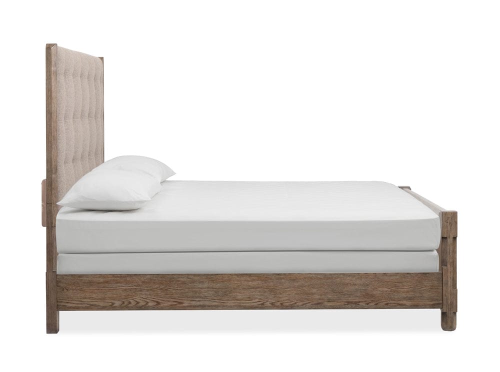 Henry & Mason  -  Sinclair Ridge Smokey Taupe Queen Upholstered Panel Bed  - AFA00901 view 3