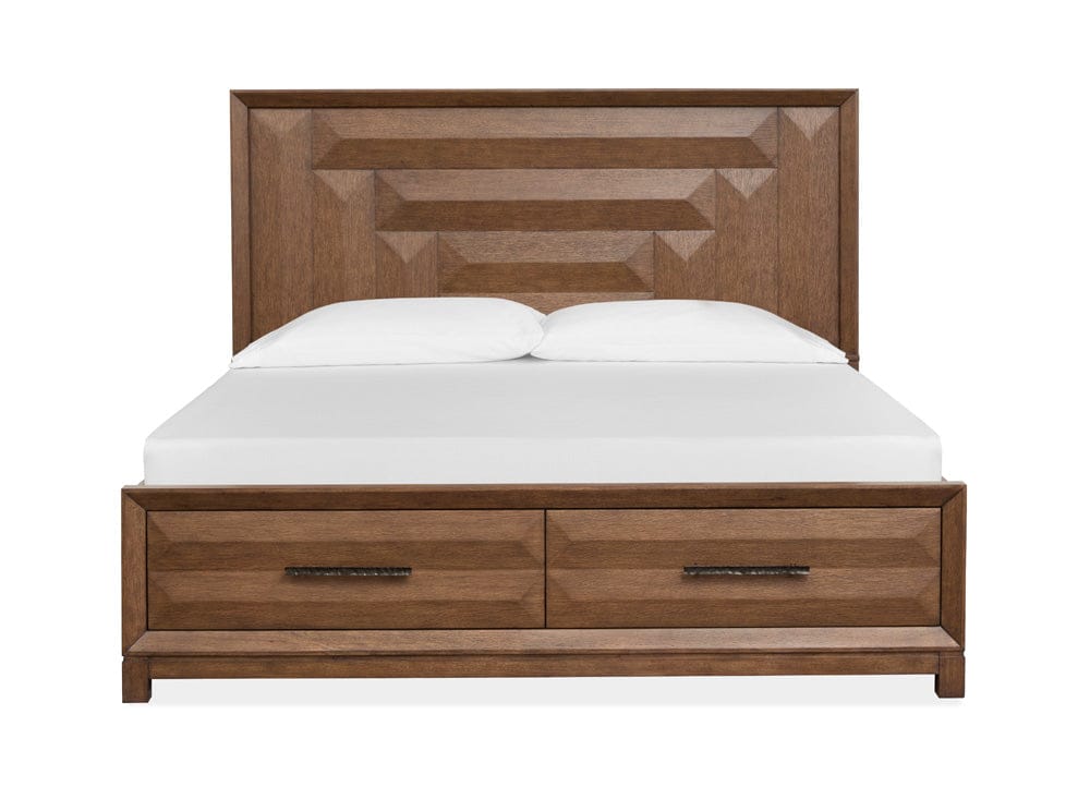 Henry & Mason  -  Solaryn Bourbon Brown California King Panel Storage Bed  - AFA00845 view 2