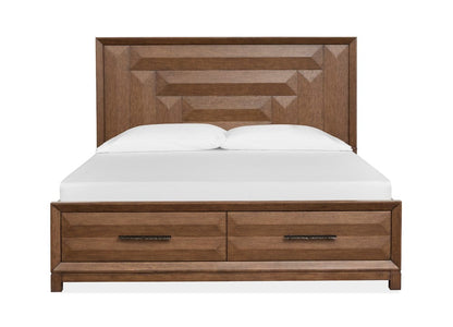 Henry & Mason  -  Solaryn Bourbon Brown California King Panel Storage Bed  - AFA00845 view 2