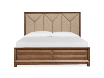 Henry & Mason  -  Solaryn Bourbon Brown King Upholstered Panel Bed  - AFA00854 view 2