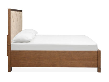 Henry & Mason  -  Solaryn Bourbon Brown King Upholstered Panel Storage Bed  - AFA00855 view 3