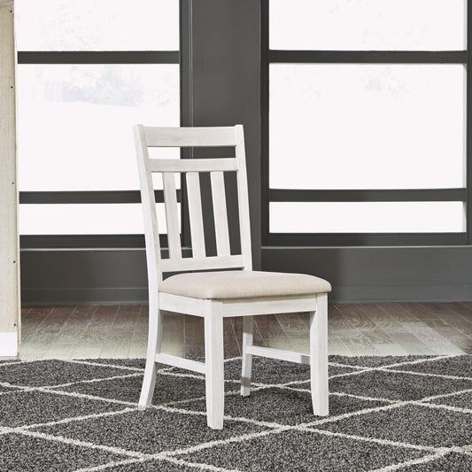 Henry & Mason - Springdale Slat Back Side Chair (RTA) (Set of 2) in Soft White Wash with Wirebrushed Gray Tops - AFA01550 view 1