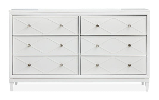 Henry & Mason  -  Springmere Whisper White Double Drawer Dresser  - AFA01280 view 2