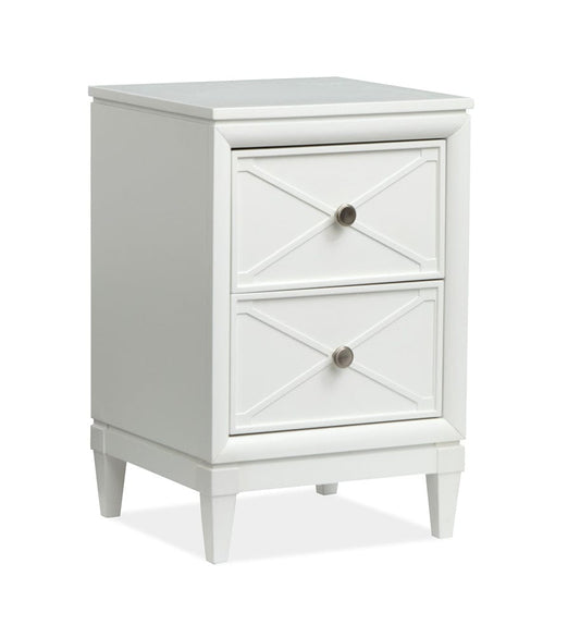 Henry & Mason  -  Springmere Whisper White Drawer Nightstand  - AFA01283 view 1