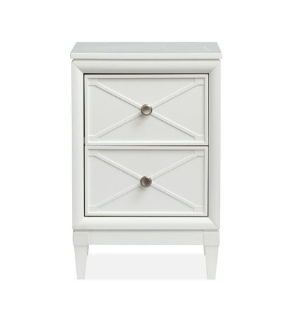 Henry & Mason  -  Springmere Whisper White Drawer Nightstand  - AFA01283 view 2
