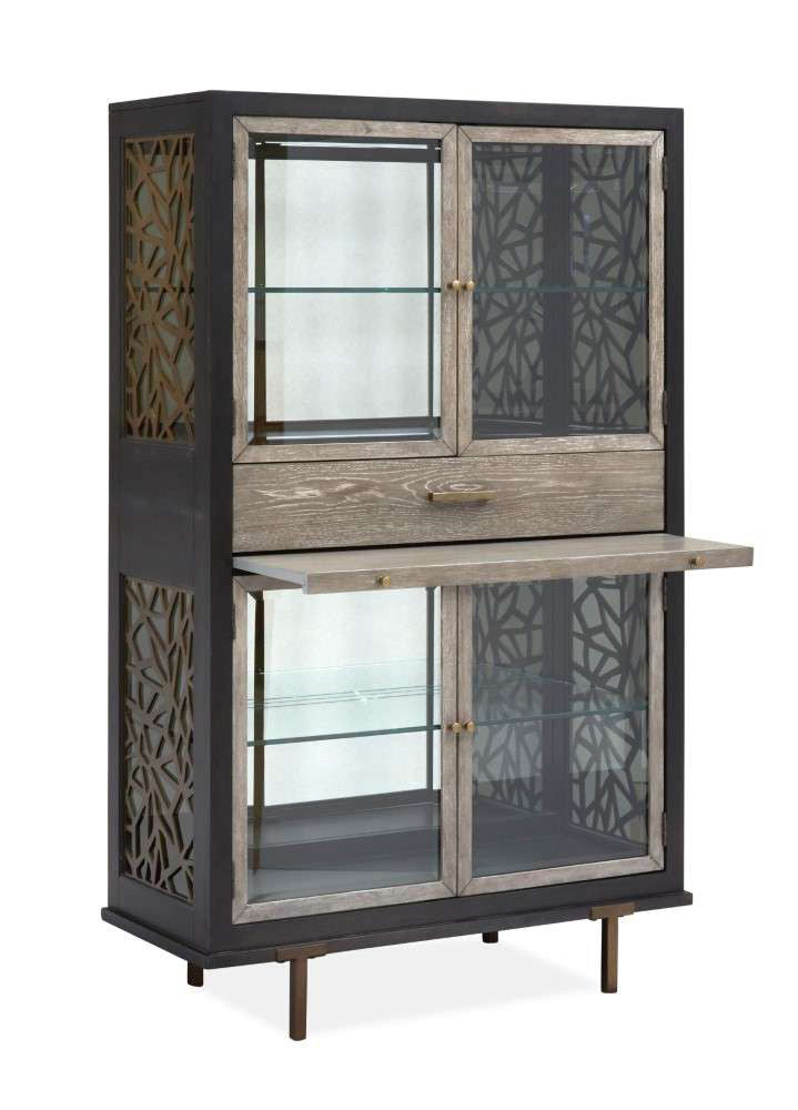 Henry & Mason - Stellan Display Cabinet in Nocturn Black & Coventry Grey - AFA00532 view 2