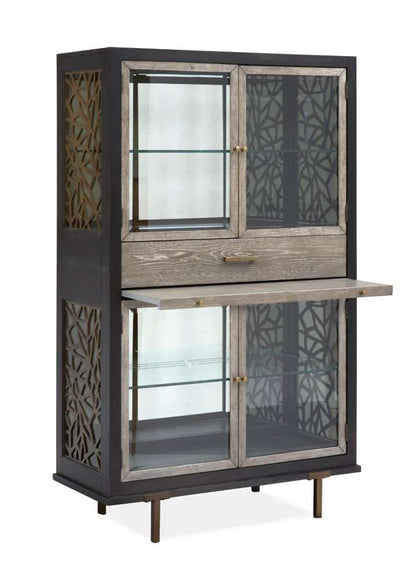 Henry & Mason - Stellan Display Cabinet in Nocturn Black & Coventry Grey - AFA00532 view 2