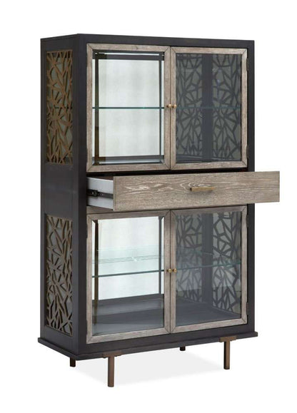 Henry & Mason - Stellan Display Cabinet in Nocturn Black & Coventry Grey - AFA00532 view 3