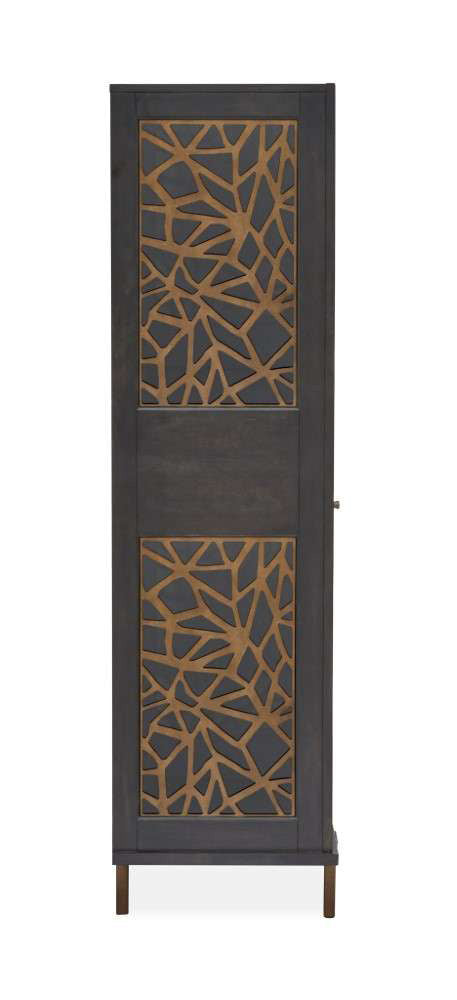 Henry & Mason - Stellan Display Cabinet in Nocturn Black & Coventry Grey - AFA00532 view 9