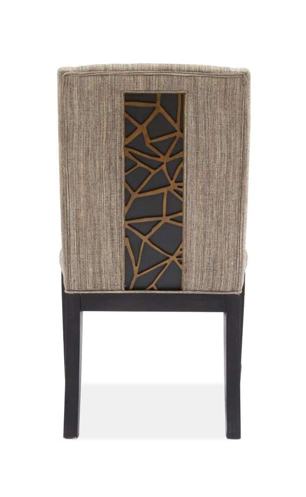 Henry & Mason - Stellan Upholstered Host Side Chair in Nocturn Black & Coventry Grey (Set of 2) - AFA00537 view 2