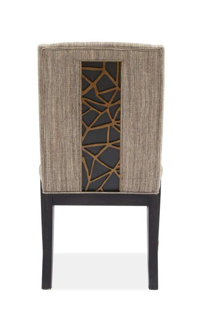 Henry & Mason - Stellan Upholstered Host Side Chair in Nocturn Black & Coventry Grey (Set of 2) - AFA00537 view 2