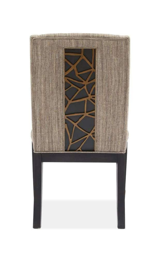 Henry & Mason - Stellan Upholstered Host Side Chair in Nocturn Black & Coventry Grey (Set of 2) - AFA00537 view 2