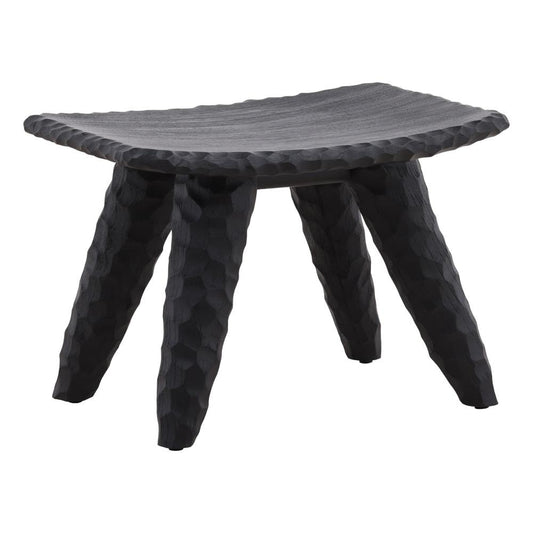Henry & Mason - Stillman Black Mindi Wood Stool - DV7102 veiw 1