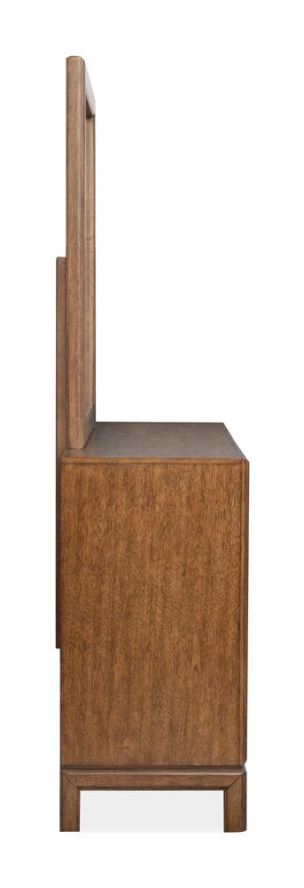 Henry & Mason  -  Stonecrest Russet Double Drawer Dresser With Landscape Mirror  - AFA01237 view 3