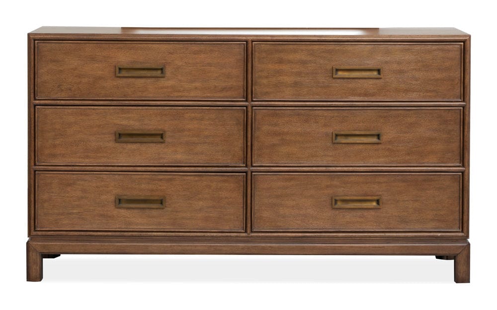 Henry & Mason  -  Stonecrest Russet Double Drawer Dresser With Landscape Mirror  - AFA01237 view 5