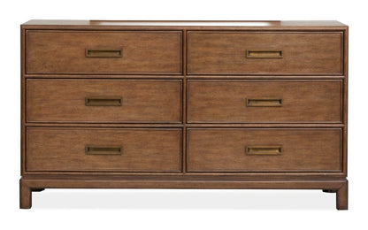 Henry & Mason  -  Stonecrest Russet Double Drawer Dresser With Landscape Mirror  - AFA01237 view 5