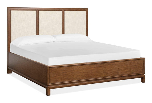 Henry & Mason  -  Stonecrest Russet King Upholstered Panel Bed  - AFA01241 view 1