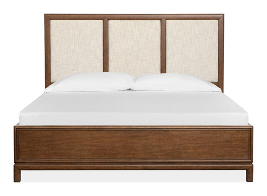 Henry & Mason  -  Stonecrest Russet King Upholstered Panel Bed  - AFA01241 view 2