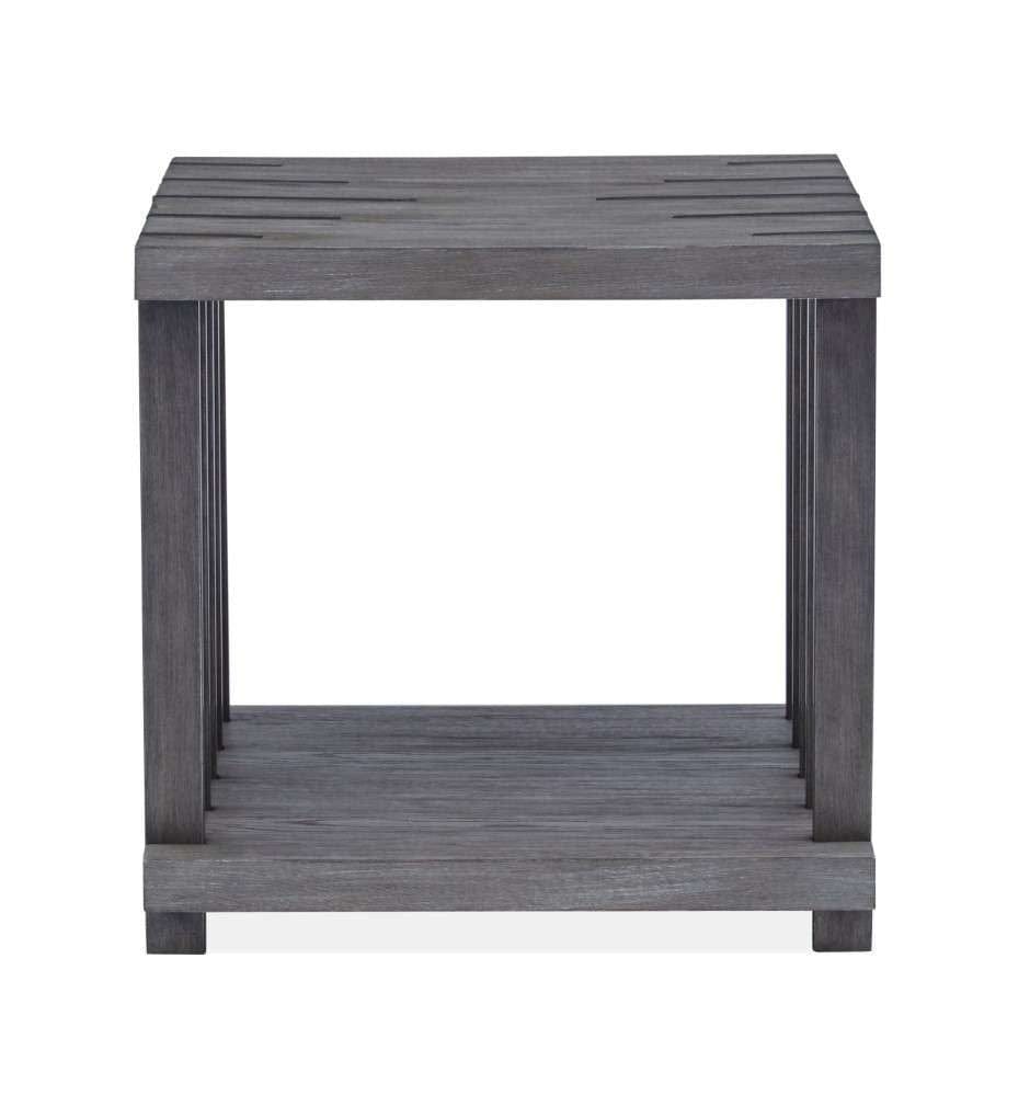Henry & Mason - Stonevale Rectangular End Table in Weathered Gravel - AFA00237 view 2