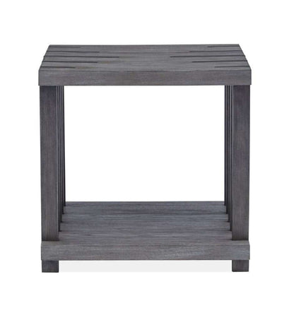 Henry & Mason - Stonevale Rectangular End Table in Weathered Gravel - AFA00237 view 2
