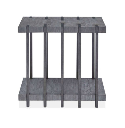Henry & Mason - Stonevale Rectangular End Table in Weathered Gravel - AFA00237 view 3