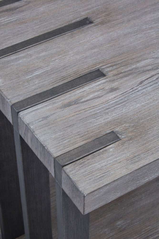 Henry & Mason - Stonevale Rectangular End Table in Weathered Gravel - AFA00237 view 4