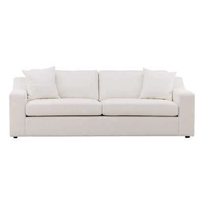 Henry & Mason - Stonie Hardwood Sofa in Cream Tweed Fabric - DV7477 veiw 2