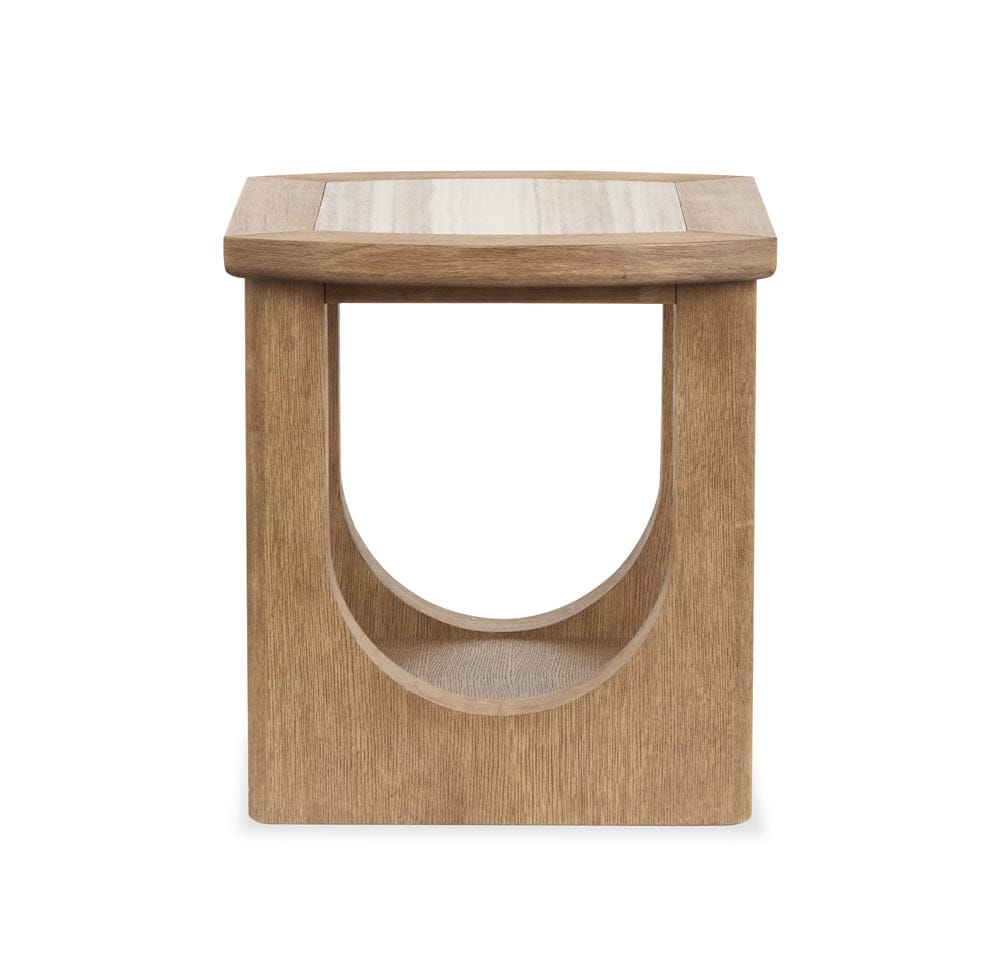 Henry & Mason  -  Stratton Riverbed Beige Rectangular End Table  - AFA00794 view 2